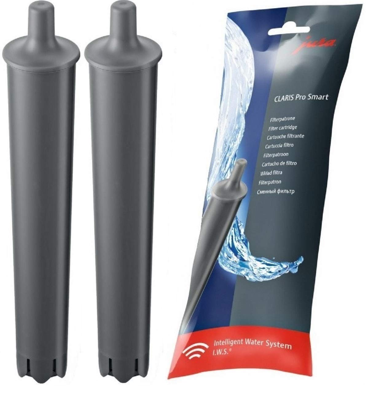 JURA Set of 2 Claris PRO Smart Waterfilter for WE6 WE8 X6 X8 GIGA X8, 72819, ...