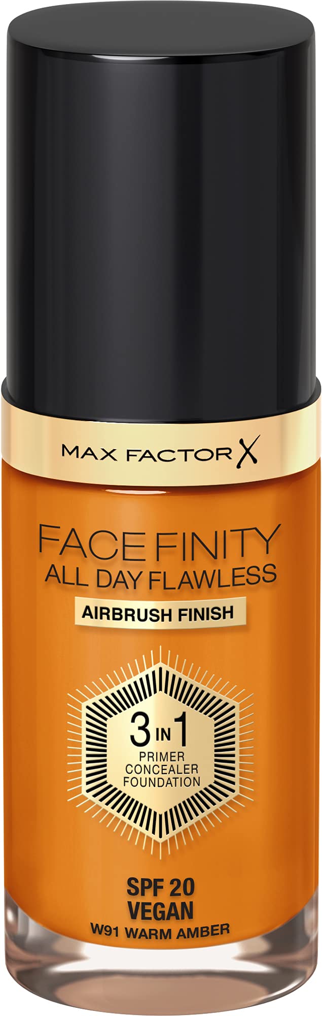 Max Factor Facefinity 3-in-1 All Day Flawless Liquid Foundation, SPF 20 - 91 ...