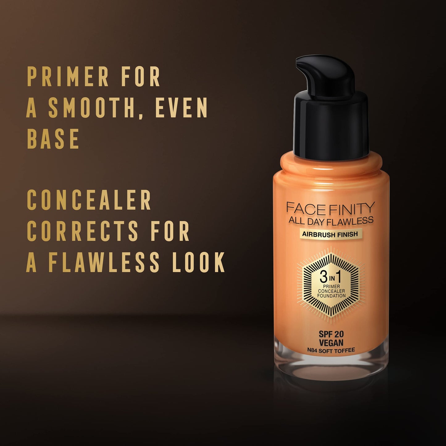 Max Factor Facefinity 3-in-1 All Day Flawless Liquid Foundation, SPF 20 - 84 ...