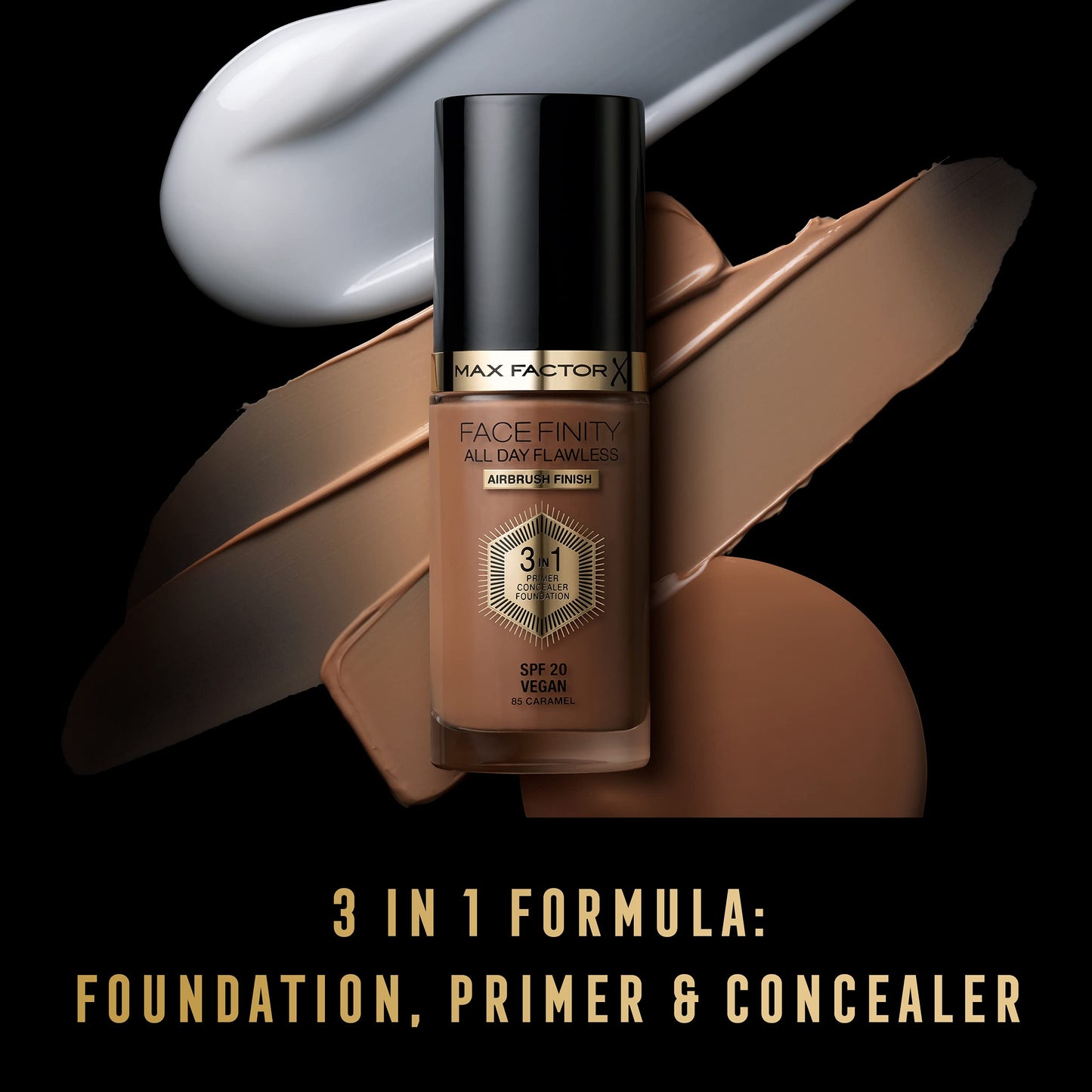 Max Factor Facefinity 3-in-1 All Day Flawless Liquid Foundation, SPF 20 - 84 ...