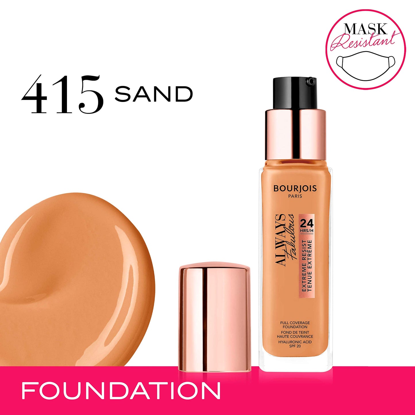 Bourjois Always Fabulous Foundation 415 Sand