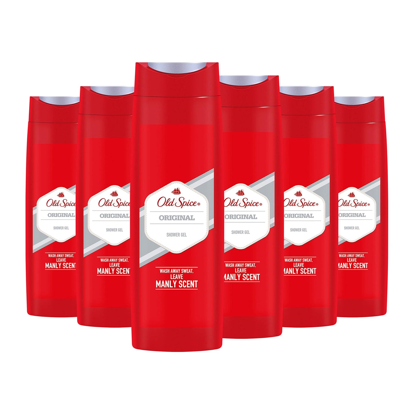 Old Spice Original Men's Shower Gel 6 Pack (6 x 400 ml)