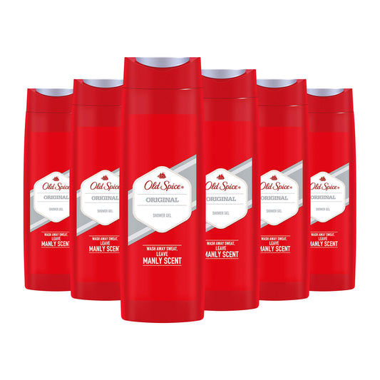 Old Spice Original Men's Shower Gel 6 Pack (6 x 400 ml)