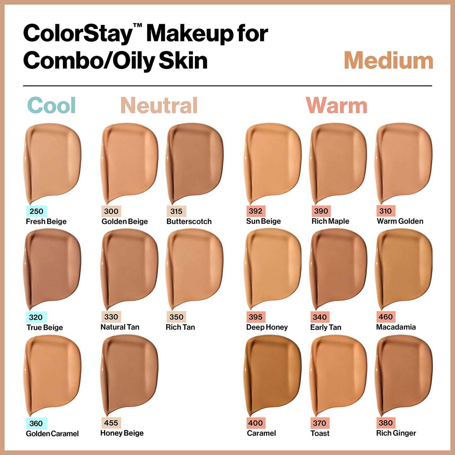 Revlon Colorstay Liquid Foundation Makeup for Combination/Oily Skin SPF15 Med...